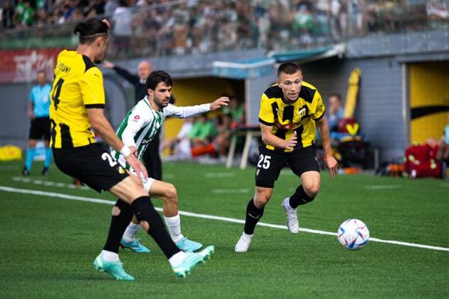 230810 Kristoffer Lund Hansen of Häcken during the UEFA Europa League qualifying match between Zalgiris Vilnius and Häcken on August 10, 2023 in Vilnius. Photo: Emma Wallskog BILDBYRAN COP 320 EW0236 fotboll football soccer fotball uefa europa league zalgiris vilnius häcken bbeng Copyright: EMMAxWALLSKOG BB230810EW032