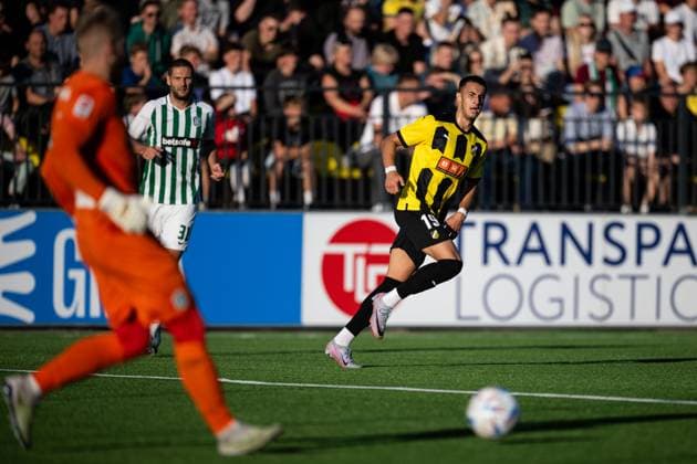 230810 Srdjan Hrstic of Häcken during the UEFA Europa League qualifying match between Zalgiris Vilnius and Häcken on August 10, 2023 in Vilnius. Photo: Emma Wallskog BILDBYRAN COP 320 EW0236 fotboll football soccer fotball uefa europa league zalgiris vilnius häcken bbeng Copyright: EMMAxWALLSKOG BB230810EW054