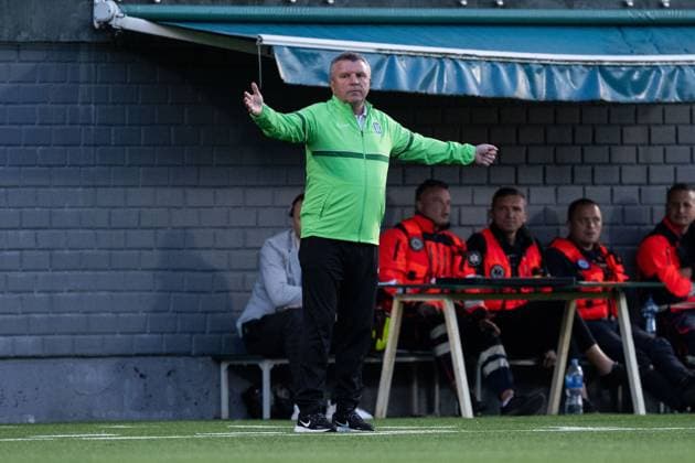 230810 Vladimir Cheburin, head coach of Zalgiris Vilnius reacts during the UEFA Europa League qualifying match between Zalgiris Vilnius and Häcken on August 10, 2023 in Vilnius. Photo: Emma Wallskog BILDBYRAN COP 320 EW0236 fotboll football soccer fotball uefa europa league zalgiris vilnius häcken bbeng Copyright: EMMAxWALLSKOG BB230810EW086