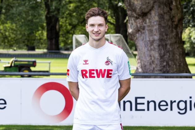 Mannschaftsfoto 1. FC Koeln; 01.08.2023 Noah Katterbach (1. FC Koeln, 30) Mannschaftsfoto 1. FC Koeln; Geissbockheim, 01.08.2023 *** Team photo 1 FC Koeln 01 08 2023 Noah Katterbach 1 FC Koeln, 30 Team photo 1 FC Koeln Geissbockheim, 01 08 2023 Copyright: xBEAUTIFULxSPORTS Wunderlx