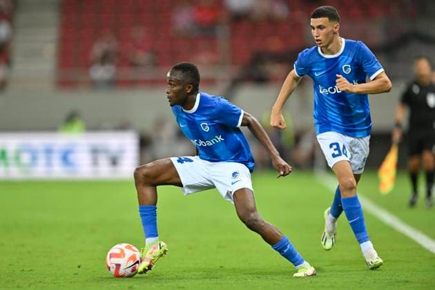 Olympiacos v KRC Genk - UEFA Europa League Qualifying ATHENS, GREECE - AUGUST 10 : Sor Yira midfielder of KRC Genk during the 1st leg match of the UEFA Europa League season 2023 - 2024 third qualifying round between Olympiacos and KRC Genk on August 10, 2023 in Athens, Greece, 10 08 2023 Athens Greece  Copyright: xDhax