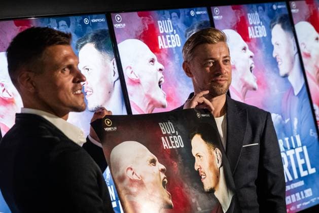 Martin Skrtel Film Bud Alebo Ex footballer (Liverpool FC, Zenit Saint Petersburg, Fenerbahce, Basaksehir) Martin Skrtel speaks during the press conference, PK, Pressekonferenz prevent the Bud, alebo film premiere about his football career. Film contains Steven Gerrard, Luis Suarez, Jamie Carragher and more football legends. Bratislava, Bory Mall cinema, August 08, 2023. Photo by Branislav Racko Copyright: xBranislavxRackox _BRR3860