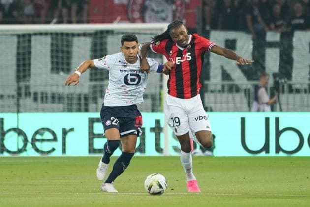 FOOTBALL : OGC Nice vs Lille - Ligue 1 Uber Eats - Nice - 11 08 2023 NorbertScanella Panoramic 