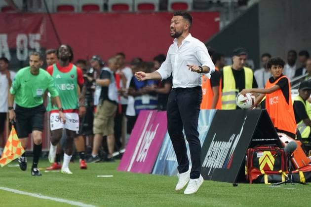 Francesco Farioli (entraineur de l OGC Nice) FOOTBALL : OGC Nice vs Lille - Ligue 1 Uber Eats - Nice - 11 08 2023 NorbertScanella Panoramic 