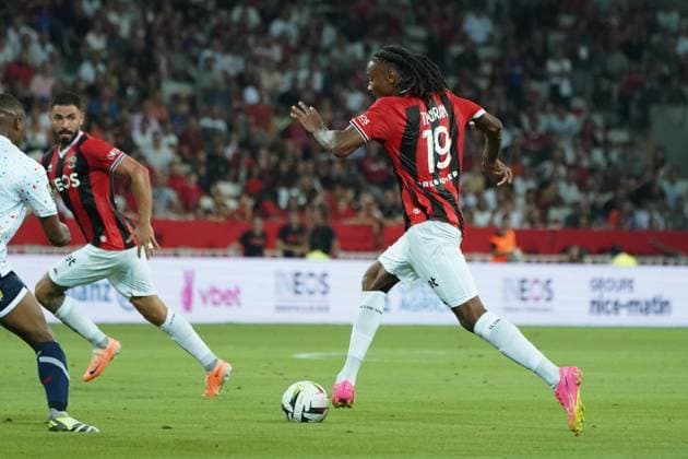 Khephren Thuram (OGC Nice) FOOTBALL : OGC Nice vs Lille - Ligue 1 Uber Eats - Nice - 11 08 2023 NorbertScanella Panoramic 