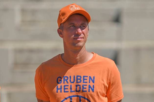 Philipp Kohlschreiber GER Portrait, halbportrait, Bild, einzel, Einzelaufnahme, picture, single, solo, alleine, 11.08.2023 Tennis 1. Bundesliga Herren, FTC Palmengarten vs TC Bredeney , Tennisanlage FTC Palmengarten, Frankfurt, HE Germany