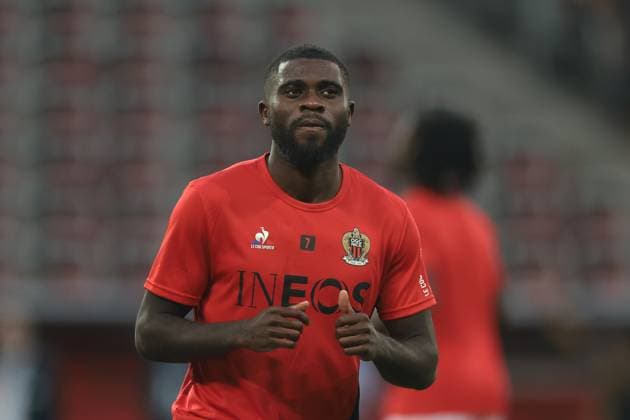 Nice, France, 11th August 2023. Jeremy Boga of OGC Nice during the warm up prior to the Ligue 1 match at Allianz Riviera Stadium, Nice. Picture credit should read: Jonathan Moscrop Sportimage EDITORIAL USE ONLY. No use with unauthorised audio, video, data, fixture lists, club league logos or live services. Online in-match use limited to 120 images, no video emulation. No use in betting, games or single club league player publications. SPI-2504-0057