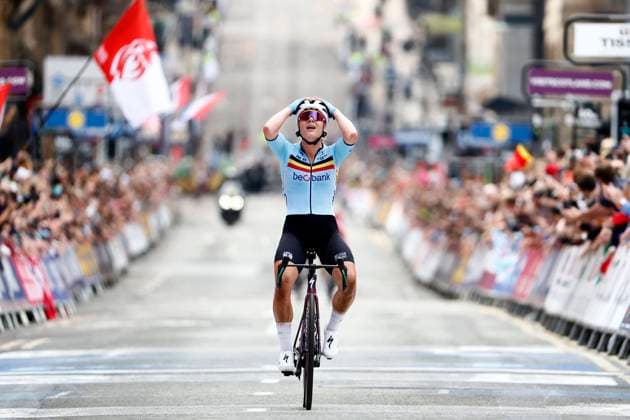 Bilder des Jahres 2023, Sport 08 August Sport Themen der Woche KW32 2023 UCI World Championships Cycling Glasgow - 13 08 2023 GLASGOW, UNITED KINGDOM - AUGUST 13 : Kopecky Lotte (BEL) women Road cycling, Rad, Radsport, Strasse elite victory during the 2023 UCI World Championships Cycling Glasgow on August 13, 2023 in Glasgow, United Kingdom, 13 08 2023 Glasgow United Kingdom  Copyright: xJanxDexMeuleneirx