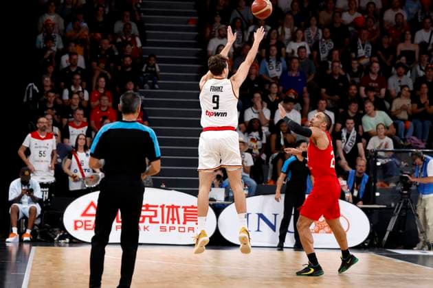 13.08.2023, Deutscher Basketball Bund, Supercup 2023, Hamburg, edel-optics.de Arena, Finale, Deutschland - Kanada, Franz Wagner (GER, No9) Hamburg edel-optics.de Arena Hamburg Germany