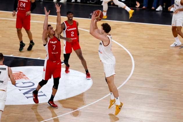 13.08.2023, Deutscher Basketball Bund, Supercup 2023, Hamburg, edel-optics.de Arena, Finale, Deutschland - Kanada, Franz Wagner (GER, No9) Hamburg edel-optics.de Arena Hamburg Germany