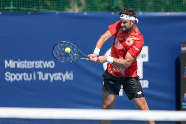 KOZERKI 14.08.2023 TURNIEJ ATP, Tennis Herren 100 LOTTO KOZERKI OPEN --- TENNIS ATP CHALLENGER TOUR 100 JIRI VESELY FOT. PIOTR KUCZA FOTOPYK NEWSPIX.PL --- Newspix.pl  230814PYK0094