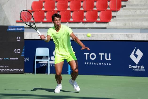 KOZERKI 14.08.2023 TURNIEJ ATP, Tennis Herren 100 LOTTO KOZERKI OPEN --- TENNIS ATP CHALLENGER TOUR 100 DALI BLANCH FOT. PIOTR KUCZA FOTOPYK NEWSPIX.PL --- Newspix.pl  230814PYK0176