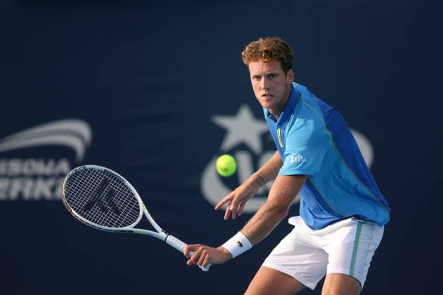 KOZERKI 14.08.2023 TURNIEJ ATP, Tennis Herren 100 LOTTO KOZERKI OPEN --- TENNIS ATP CHALLENGER TOUR 100 ANTOINE BELLIER FOT. PIOTR KUCZA FOTOPYK NEWSPIX.PL --- Newspix.pl  230814PYK0256