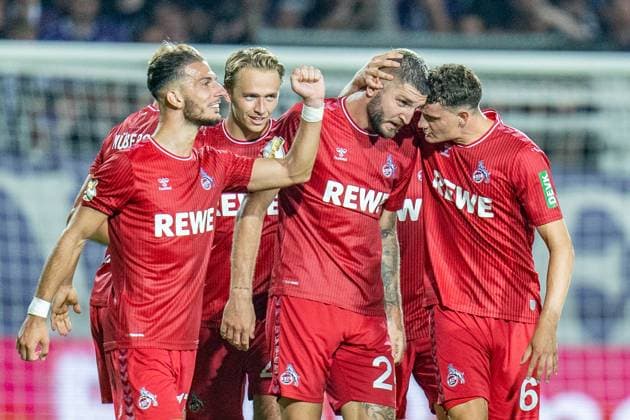 Sport Themen der Woche KW33 Sport Bilder des Tages Tor zum 1:3 durch Jeff Chabot (1.FC Koeln, 24) VfL Osnabrueck vs. 1. FC Koeln, Fussball, DFB Pokal, 1. Runde, 14.08.2023 DFL REGULATIONS PROHIBIT ANY OUSE OF PHOTOGRAPHS AS IMAGE SEQUENCES AND OR QUASI-VIDEO VfL Osnabrueck vs. 1. FC Koeln, Fussball, DFB Pokal, 1. Runde, 14.08.2023 Osnabrueck *** Goal to 1 3 by Jeff Chabot 1 FC Koeln, 24 VfL Osnabrueck vs 1 FC Koeln, Soccer, DFB Pokal, 1 Round, 14 08 2023 DFL REGULATES PROHIBIT ANY OUSE OF PHOTOGRAPHS AS IMAGE SEQUENCES AND OR QUASI VIDEO VfL Osnabrueck vs 1 FC Koeln, Soccer, DFB Pokal, 1 Round, 14 08 2023 Osnabrueck Copyright: xEibner-Pressefoto BahhoxKarax EP_BKA