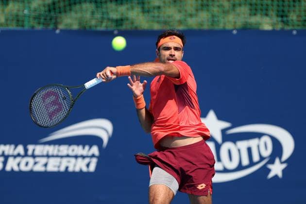 KOZERKI 15.08.2023 TURNIEJ ATP, Tennis Herren 100 LOTTO KOZERKI OPEN --- TENNIS ATP CHALLENGER TOUR 100 FREDERICO FERREIRA SILVA FOT. PIOTR KUCZA FOTOPYK NEWSPIX.PL --- Newspix.pl POLAND OUT!  230815PYK0023
