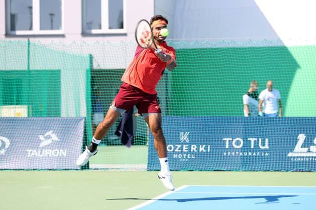 KOZERKI 15.08.2023 TURNIEJ ATP, Tennis Herren 100 LOTTO KOZERKI OPEN --- TENNIS ATP CHALLENGER TOUR 100 FREDERICO FERREIRA SILVA FOT. PIOTR KUCZA FOTOPYK NEWSPIX.PL --- Newspix.pl POLAND OUT!  230815PYK0027