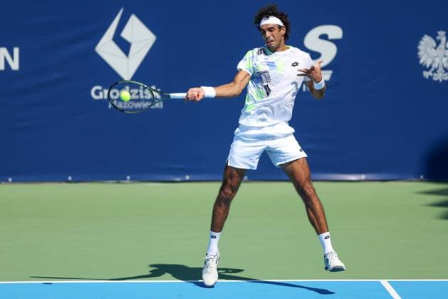 KOZERKI 15.08.2023 TURNIEJ ATP, Tennis Herren 100 LOTTO KOZERKI OPEN --- TENNIS ATP CHALLENGER TOUR 100 SKANDER MANSOURI FOT. PIOTR KUCZA FOTOPYK NEWSPIX.PL --- Newspix.pl POLAND OUT!  230815PYK0075