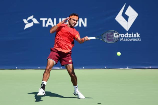 Sport Bilder des Tages KOZERKI 15.08.2023 TURNIEJ ATP, Tennis Herren 100 LOTTO KOZERKI OPEN --- TENNIS ATP CHALLENGER TOUR 100 FREDERICO FERREIRA SILVA FOT. PIOTR KUCZA FOTOPYK NEWSPIX.PL --- Newspix.pl POLAND OUT!  230815PYK0083