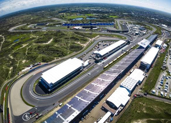 ZANDVOORT - Drone photo of the circuit in the run-up to the Grand Prix in Zandvoort. ANP FREEK VAN DEN BERGH xVIxANPxSportx xxANPxIVx 475597205 originalFilename: 475597205.jpg