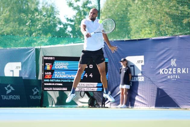 KOZERKI 15.08.2023 TURNIEJ ATP, Tennis Herren 100 LOTTO KOZERKI OPEN --- TENNIS ATP CHALLENGER TOUR 100 MARIUS COPIL FOT. PIOTR KUCZA FOTOPYK NEWSPIX.PL --- Newspix.pl  230815PYK0216