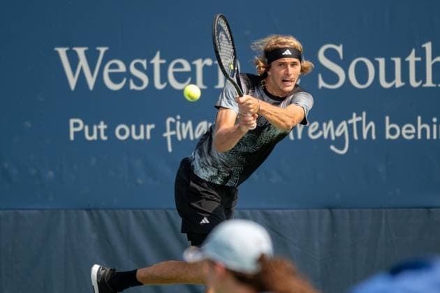 Western & Southern Open: Day 3 Alexander Zverev plays Yoshihito Nishioka during the Western & Southern Open at the Lindner Family Tennis Center on Wednesday, August 16, 2023 in Cincinnati, Ohio. Cincinnati, OH Ohio United States  Copyright: xJasonxWhitmanx originalFilename:whitman-westerns230816_npvw3.jpg