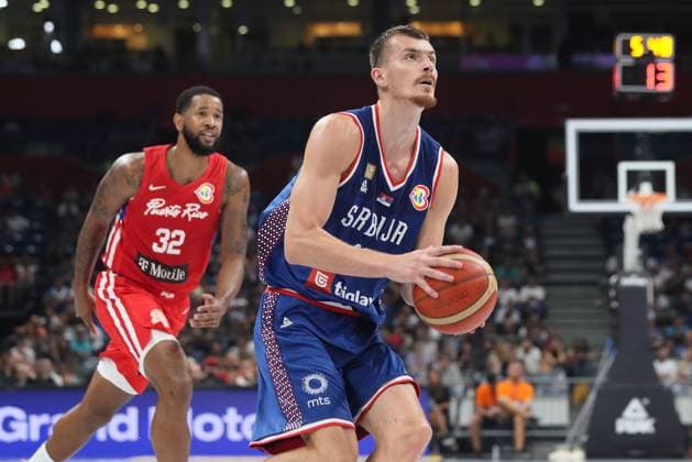 SERBIA vs PUERTO RICO BORISA SIMANIC basketball Serbia Puerto Rico friendly match, Stark Belgrade Arena 16.08.2023. Foto: BASKETBALL SERBIA PUERTO RICO FRIENDLY MATCH Belgrade Stark Belgrade arena Serbia Copyright: xMarkoxMetlasx xMNxPRESSxPHOTOx