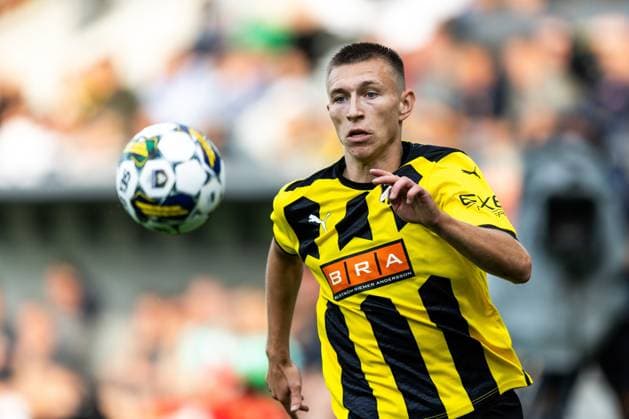 230817 Kristoffer Lund Hansen of Häcken during the UEFA Europa League qualification match between BK Häcken and Zalgiris Vilnius on August 17, 2023 in Göteborg. Photo: Michael Erichsen BILDBYRAN COP 89 MI0522 fotboll football soccer fotball uefa europa league kval qualifying round qualification bk häcken zalgiris vilnius bbeng Copyright: MICHAELxERICHSEN BB230817MI019