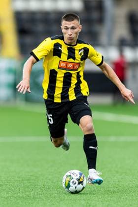 230817 Kristoffer Lund Hansen of Häcken during the UEFA Europa League qualification match between BK Häcken and Zalgiris Vilnius on August 17, 2023 in Göteborg. Photo: Michael Erichsen BILDBYRAN COP 89 MI0522 fotboll football soccer fotball uefa europa league kval qualifying round qualification bk häcken zalgiris vilnius bbeng Copyright: MICHAELxERICHSEN BB230817MI031