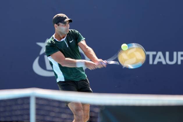 KOZERKI 18.08.2023 TURNIEJ ATP, Tennis Herren 100 LOTTO KOZERKI OPEN --- TENNIS ATP CHALLENGER TOUR 100 BENJAMIN HASSAN FOT. PIOTR KUCZA FOTOPYK NEWSPIX.PL --- Newspix.pl  230818PYK0007