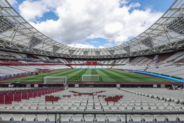 Premier League West Ham United v Chelsea A general view of The London Stadium ahead of the Premier League match West Ham United vs Chelsea at London Stadium, London, United Kingdom, 20th August 2023 (Photo by Mark Cosgrove News Images) London London Stadium United Kingdom Copyright: xMarkxCosgrove NewsxImagesx