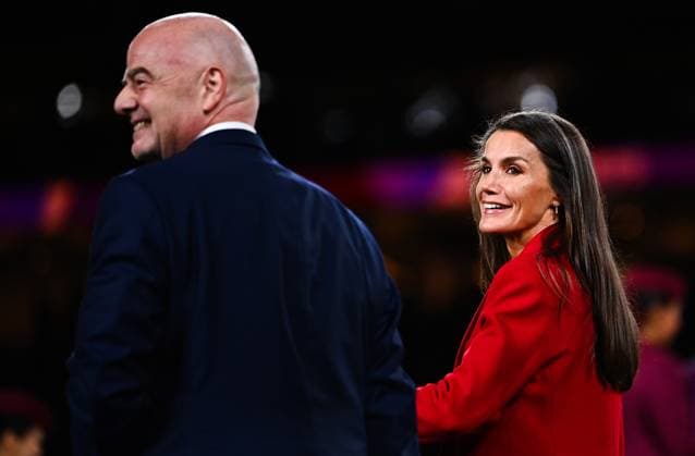 Mandatory Credit: Photo by Morgan Hancock Shutterstock (14058837jt) Queen Letizia of Spain and Gianni Infantino President of FIFA Spain Women v England Women, FIFA Women s World Cup, Final, Stadium Australia, Sydney, Australia - 20 Aug 2023 Spain Women v England Women, FIFA Women s World Cup, Final, Stadium Australia, Sydney, Australia - 20 Aug 2023 Copyright: xMorganxHancock Shutterstockx 14058837jt