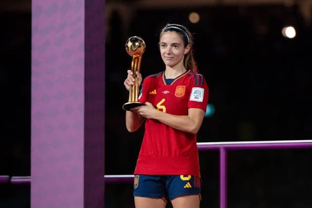 Aitana Bonmati (Spanien, 06) wird mit dem Adidas goldenen Ball als beste Spielerin des Turniers ausgezeichnet, AUS, Spanien vs England, FIFA Frauen Fussball Weltmeisterschaft Australien 2023, Finale, 20.08.2023 AUS, Spanien vs England, FIFA Frauen Fussball Weltmeisterschaft Australien 2023, Finale, 20.08.2023 Sydney Copyright: xEibner-Pressefoto Memmlerx EP_MMR