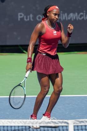 August 20, 2023, Mason, Ohio, USA: Coco Gauff (USA) reacts to a shot during SundayÃ¢â‚¬â ¢s final round of the Western and Southern Open at the Lindner Family Tennis Center, Mason, Oh. Mason USA - ZUMAs304 20230820_zaf_s304_043 Copyright: xScottxStuartx
