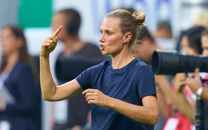 Kathleen KRÜGER, Teammanager FCB in action in the match SV WERDER BREMEN - FC BAYERN MUENCHEN 0-4 on Aug 18, 2023 in Bremen, Germany. Season 2023 2024, 1.Bundesliga, FCB, München, matchday 1, 1.Spieltag