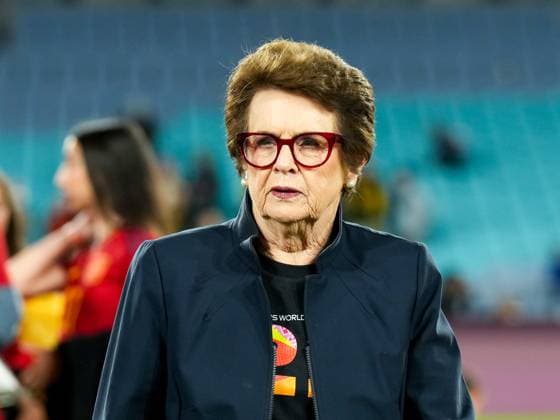 Sydney, Australia, August 20th 2023: Portrait (headshot close up) of former tennis player and legend Billie Jean King during the FIFA Womens World Cup 2023 Final football match between Spain and England at Stadium Australia in Sydney, Australia. (Daniela Porcelli SPP)  Copyright: xDanielaxPorcellix xSPPx spp-en-DaPoSp-20230820-DP108812