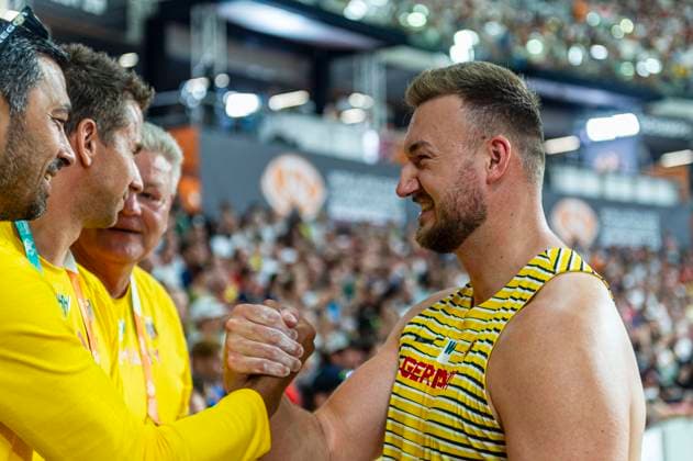 Sport Themen der Woche KW34 Sport Bilder des Tages Henrik JANSSEN (SC Magdeburg, GERMANY), Discus Throw Men, Diskuswurf Maenner HUN, Leichtathletik, Athletics, World Athletics Championships Budapest 23, Leichtathletik Weltmeisterschaften, 21.08.2023, HUN, Leichtathletik, Athletics, World Athletics Championships Budapest 23, Leichtathletik Weltmeisterschaften, 21.08.2023 Budapest *** Henrik JANSSEN SC Magdeburg, GERMANY , Discus Throw Men, Discus Throw Men HUN, Athletics, Athletics, World Athletics Championships Budapest 23, World Athletics Championships, 21 08 2023, HUN, Athletics, Athletics, World Athletics Championships Budapest 23, World Athletics Championships, 21 08 2023 Budapest Copyright: xJanxPapenfussx EP_JPS
