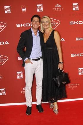 Maria Hoefl Riesch und ihr Ehemann Marcus Hoefl bei der Verleihung vom Bild Award am 21.08.2023 in Hamburg Sport Bild Award 2023 Verleihung in Hamburg