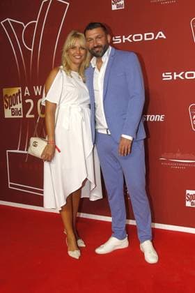 Torsten Mattuschka und seine Ehefrau Susanne Mattuschka bei der Verleihung vom Bild Award am 21.08.2023 in Hamburg Sport Bild Award 2023 Verleihung in Hamburg