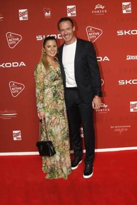 Felix Loch und seine Ehefrau Lisa Ressle bei der Verleihung vom Bild Award am 21.08.2023 in Hamburg Sport Bild Award 2023 Verleihung in Hamburg