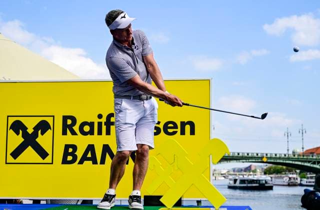 Golf player Luke Donald of Britain in action during the ninth edition of the Czech Masters golf tournament of the European DP World Tour (24-27 August) in Prague, Czech Republic, August 22, 2023. (CTKxPhoto RomanxVondrous) CTKPhotoP2023082205305  CTKPhotoP2023082205305