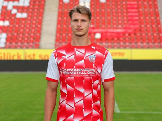 Teampraesentation FSV Zwickau Regionalliga Nordost FSV Zwickau, Regionalliga Nordost, Porträttermin 2023 2024, Zwickau 21.08.2023, GGZ Arena, Fußball , Im Bild: Rene Rüther Ruether ,
