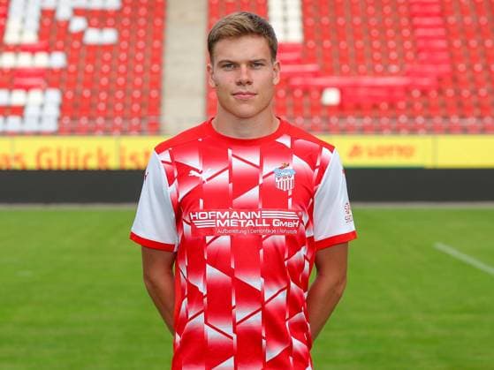 Teampraesentation FSV Zwickau Regionalliga Nordost FSV Zwickau, Regionalliga Nordost, Porträttermin 2023 2024, Zwickau 21.08.2023, GGZ Arena, Fußball , Im Bild: Kilian Senkbeil ,