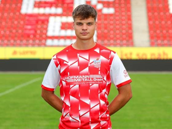 Teampraesentation FSV Zwickau Regionalliga Nordost FSV Zwickau, Regionalliga Nordost, Porträttermin 2023 2024, Zwickau 21.08.2023, GGZ Arena, Fußball , Im Bild: Philipp Heller ,