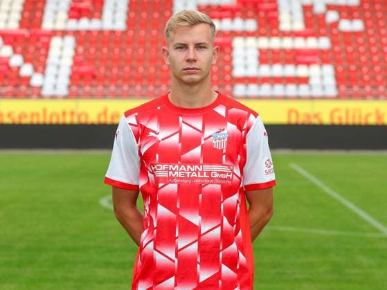 Teampraesentation FSV Zwickau Regionalliga Nordost FSV Zwickau, Regionalliga Nordost, Porträttermin 2023 2024, Zwickau 21.08.2023, GGZ Arena, Fußball , Im Bild: Maximilian Somnitz ,