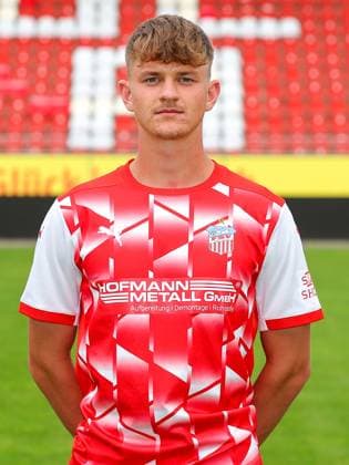 Teampraesentation FSV Zwickau Regionalliga Nordost FSV Zwickau, Regionalliga Nordost, Porträttermin 2023 2024, Zwickau 21.08.2023, GGZ Arena, Fußball , Im Bild: Louis Schädel ,