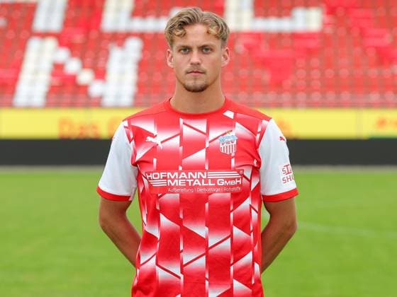 Teampraesentation FSV Zwickau Regionalliga Nordost FSV Zwickau, Regionalliga Nordost, Porträttermin 2023 2024, Zwickau 21.08.2023, GGZ Arena, Fußball , Im Bild: Luis Klein ,