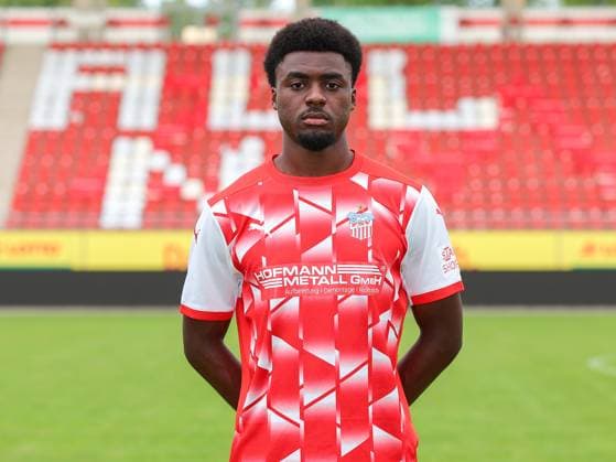 Teampraesentation FSV Zwickau Regionalliga Nordost FSV Zwickau, Regionalliga Nordost, Porträttermin 2023 2024, Zwickau 21.08.2023, GGZ Arena, Fußball , Im Bild: Lloyd-Addo Kuffour ,