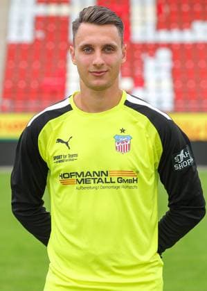 Teampraesentation FSV Zwickau Regionalliga Nordost FSV Zwickau, Regionalliga Nordost, Porträttermin 2023 2024, Zwickau 21.08.2023, GGZ Arena, Fußball , Im Bild: Torhüter Lucas Hiemann ,