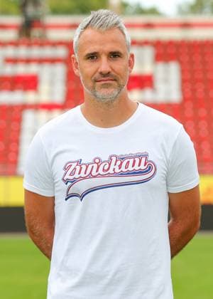Teampraesentation FSV Zwickau Regionalliga Nordost FSV Zwickau, Regionalliga Nordost, Porträttermin 2023 2024, Zwickau 21.08.2023, GGZ Arena, Fußball , Im Bild: Co-Trainer Daniel Rupf ,