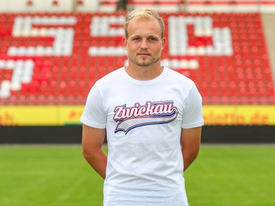 Teampraesentation FSV Zwickau Regionalliga Nordost FSV Zwickau, Regionalliga Nordost, Porträttermin 2023 2024, Zwickau 21.08.2023, GGZ Arena, Fußball , Im Bild: Co TW - Trainer Tom Hornuff ,
